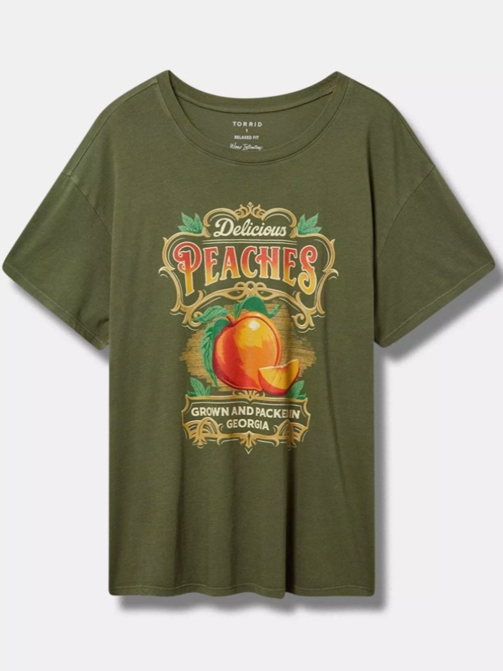 Torrid Relaxed Fit Heritage Jersey Crew Tee GUC